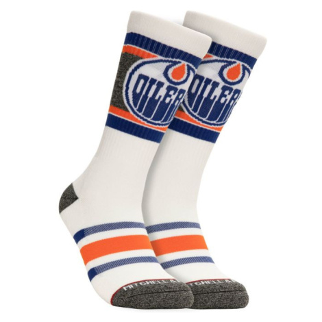 Edmonton Oilers ponožky NHL Cross Bar Crew Socks Mitchell & Ness
