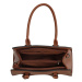 Hnedá elegantná pruhovaná kabelka na rameno „Maddie“