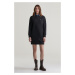 ŠATY GANT REL SHIELD C-NECK SWEAT DRESS BLACK