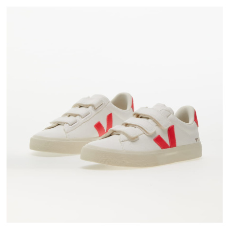 Veja Recife Logo Chromefree Leather Extra White/ Rose Fluo