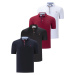 QUAD SET T8582 DEWBERRY MENS T-SHIRT-BLACK-WHITE-NAVY BLUE-BURGUNDY