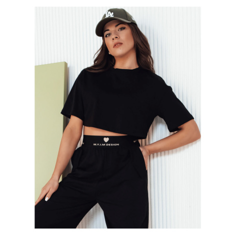 Čierny dámsky crop top TABITT DStreet