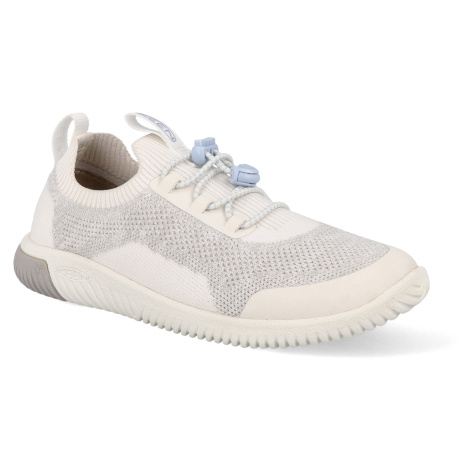 Tenisky Keen - KNX knit lace youth star white/skyway svetlo béžové