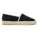 KARL LAGERFELD Espadrilky KL80108A Čierna