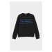 Mikina Karl Lagerfeld Rhinestone Logo Sweatshirt Čierna