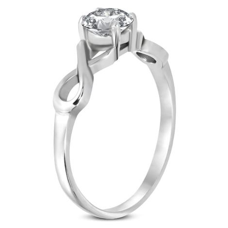 Infinity Surgical Steel Engagement Ring