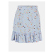 Light Blue Floral Skirt Pieces Lala - Women