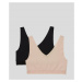 Spodná Bielizeň Karl Lagerfeld Ultralight Logo Bralette Set 2-Pack Šedá
