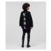 Sveter Karl Lagerfeld Long Knit Tunic W/Logo Čierna