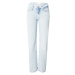 Calvin Klein Jeans Džínsy 'LOW RISE STRAIGHT'  modrá denim / čierna / biela