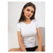 Biele basic tričko s okrúhlym výstrihom NM-TS-L895.21-white