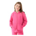 Dievčenská mikina so zipsom 4F JUNIOR SWEATSHIRT-JWMM00TSWSF1315-55S-HOT PINK