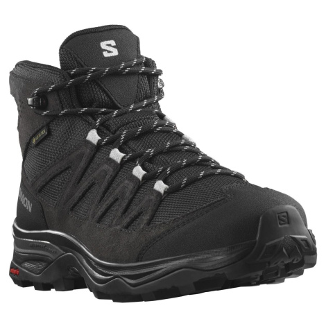 Salomon X Ward Leather Mid GTX W 471819 dámské vyšší nepromokavé trekové boty ebony 40 2/3