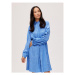 Selected Femme Košeľové šaty Blue 16088066 Modrá Regular Fit