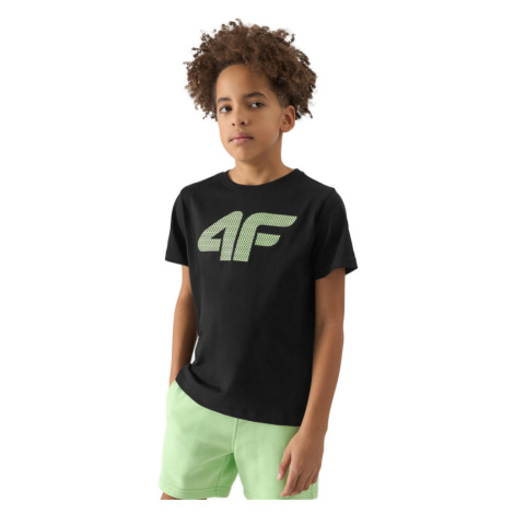 4F JUNIOR-TSHIRT-4FJWSS24TTSHM1115-20S-DEEP BLACK Čierna