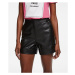 Šortky Karl Lagerfeld Faux Leather Shorts