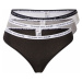 Tommy Hilfiger Underwear Tangá  sivá melírovaná / čierna / biela