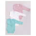 Yoclub Kids's Long Sleeve Bodysuits 3-Pack BOD-0701G-003D