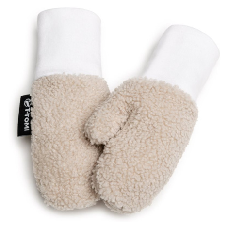 T-TOMI TEDDY Gloves Cream rukavice pre deti od narodenia 0-6 months