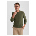 DEFACTO Slim Fit Slim Fit Crew Neck Knitwear Sweater