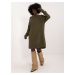 Khaki loose knitted dress