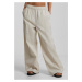 Women's wide-leg trousers - cream