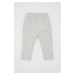 DEFACTO Baby Girl Elastic Waist Patterned Waffle Pants