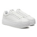 Calvin Klein Sneakersy Bold Platf Low Oh Mg Lth YW0YW01589 Biela