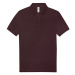 B&amp;C Unisex polo tričko PU426 Heather Burgundy