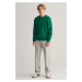 SVETER GANT SHIELD COTTON CABLE C-NECK WILD GREEN