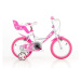 Dino bikes 164RN Bílá, růžový potisk 16" 2022 dívčí kolo