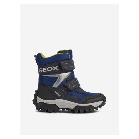 Modro-čierne chlapčenské členkové zimné topánky Geox Himalaya - 39