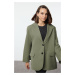 Trendyol Light Khaki Extra Oversize Blazer Jacket