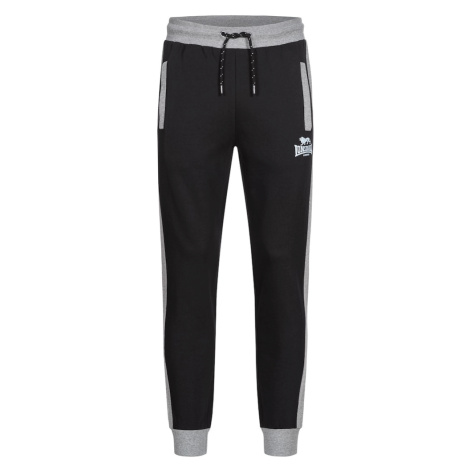 LONSDALE Nohavice 'Brocklehill'  sivá melírovaná / čierna