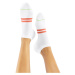 CHEERIO* Ponožky 'Sneaker Pal'  svetlozelená / oranžová / biela