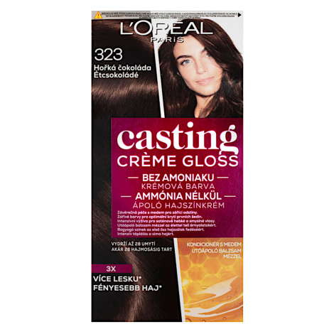 Preliv bez amoniaku Loréal Casting Créme Gloss - 323 horká čokoláda - L’Oréal Paris + darček zad