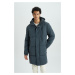 DEFACTO Hooded Faux Für Lined Puffer Coat Parka