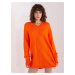 Orange loose knitted dress