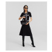 Šaty Karl Lagerfeld S Slv Knit Dress Black/White