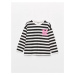 LC Waikiki Crew Neck Striped Long Sleeve Girl's T-Shirt