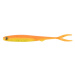 Fox rage gumová nástraha slick finesse super soft uv orange chartreuse - 16 cm