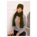 Women's set with scarf Michalina K415 khaki