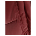 Červená dámska zimná bunda s kožušinovou podšívkou (LHD-23063)