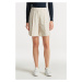 ŠORTKY GANT STRETCH LINEN SHORTS PUTTY