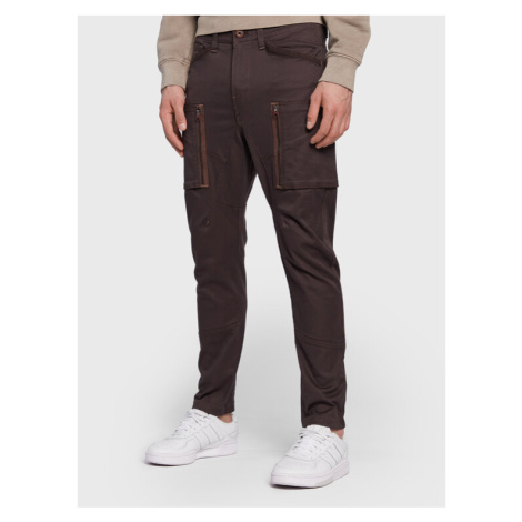 G-Star Raw Bavlnené nohavice Zip Pocket 3D D21975-C105-0028 Hnedá Skinny Fit