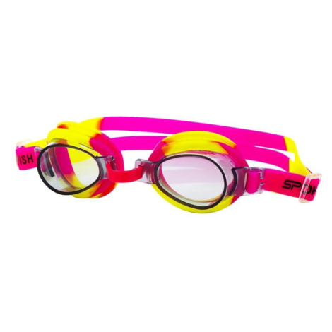 Spokey JELLYFISH Children's swimming okuliare, pink-yellow