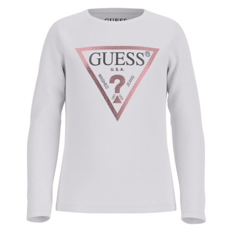 Guess  LS ST SHIRT CORE  Tričká s dlhým rukávom Biela