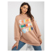 Sweatshirt with large print Camel