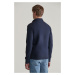 MIKINA GANT SMALL GRAPHIC SWEAT HALF ZIP EVENING BLUE