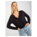 Black asymmetric shirt blouse made of viscose SUBLEVEL